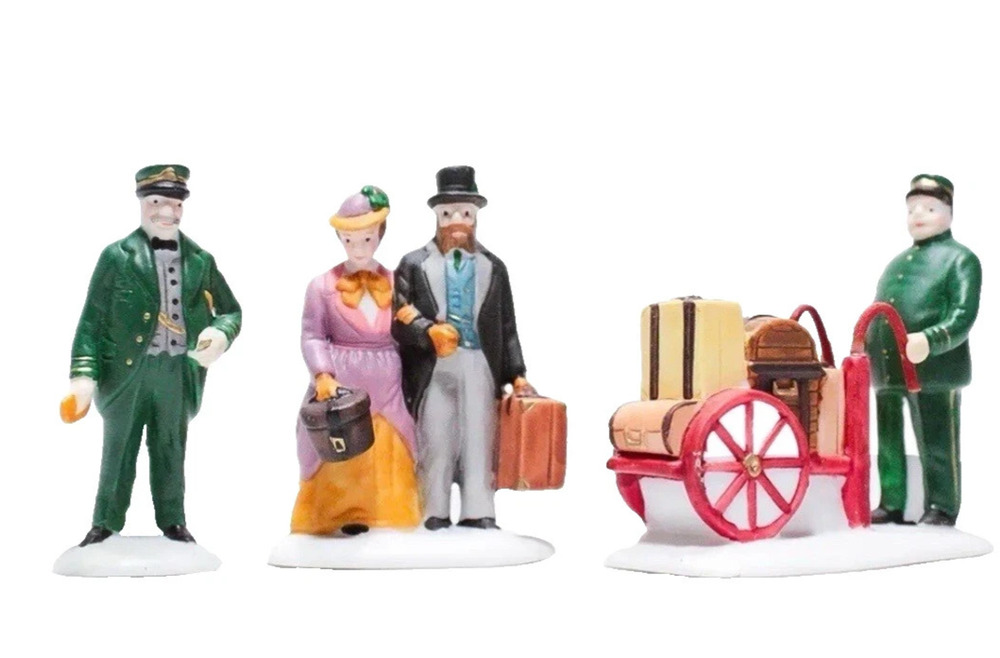 Dept 56 Dickens Village Holiday Travelers 5571-9 Set of 3 Original Box
